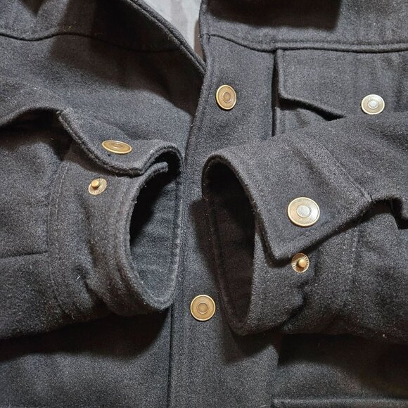 F.R. Tripler Signature Gold Mens Black Wool Blend Jacket XL Minor flaws - Picture 5 of 16